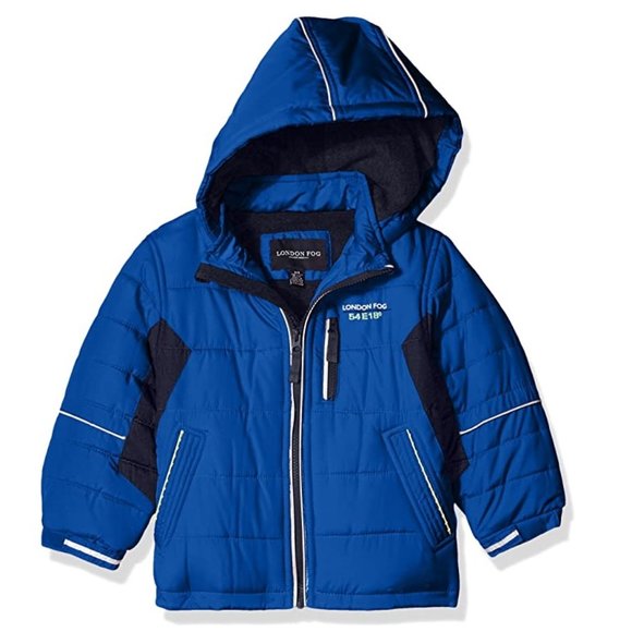 NWD London Fog Boy s 2 Piece Hooded Winter Snowsuit Blue Size S/4 $125 3D93 - Picture 2 of 4